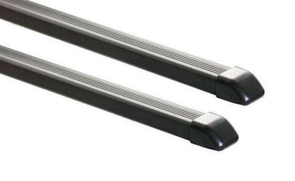 Set 2 bare transversale GREEN VALLEY 156 526, 126 cm, oțel, profil dreptunghiular, acoperire plastic negru